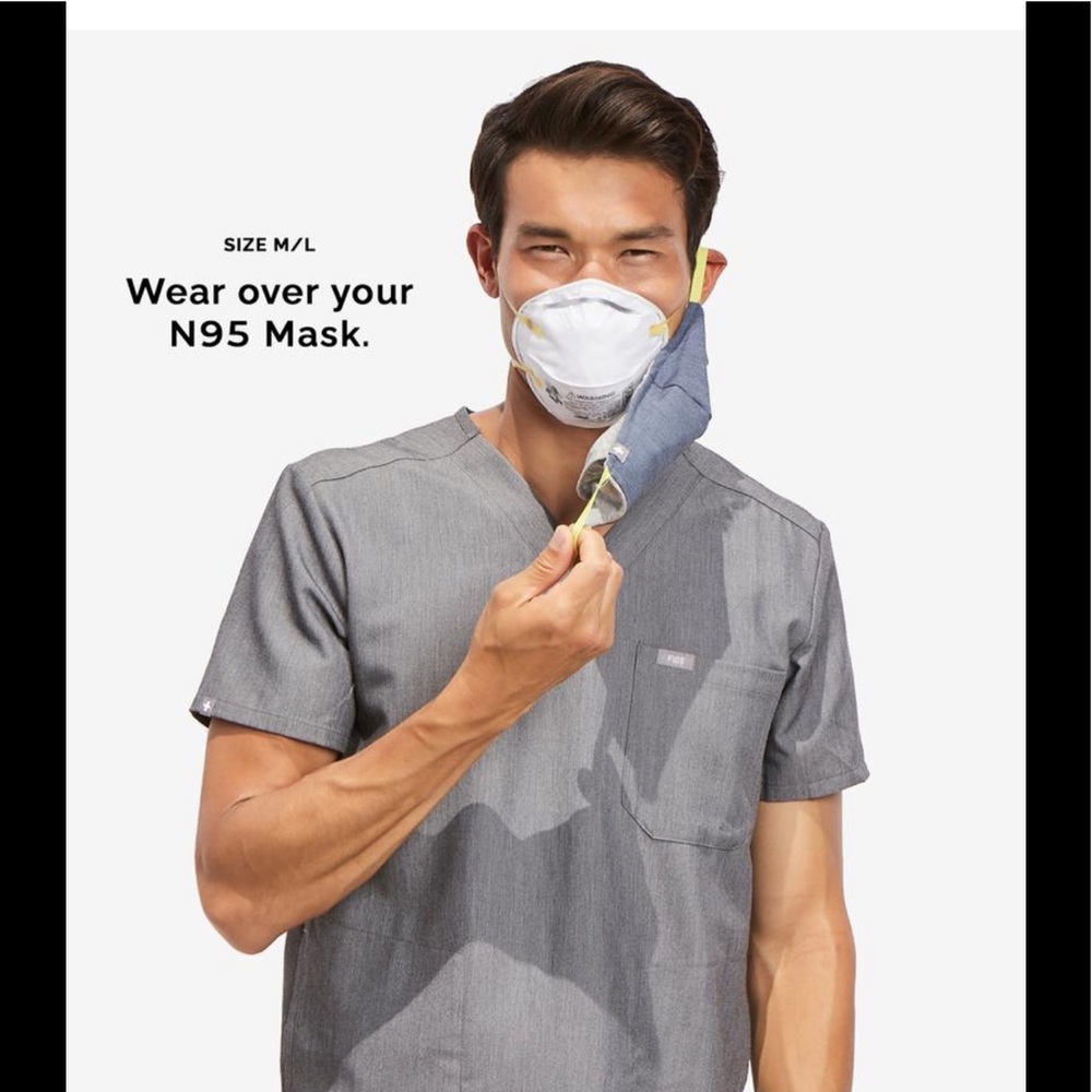 NWT FIGS SCRUBS MASK FIONx PROTECTIVE FACE MASK COVERING - Picture 4 of 14